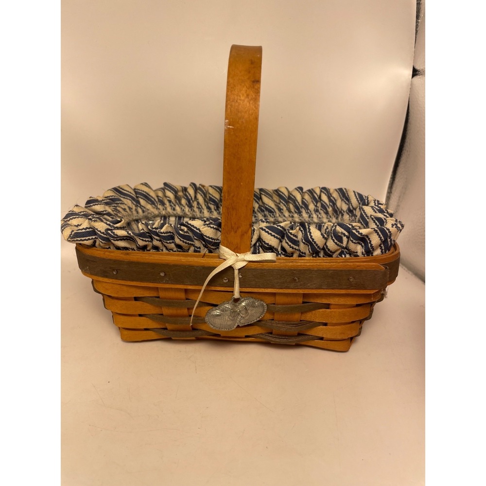 Longaberger 1997 Sweet‎ Treats Sweetheart Basket/blue  w/Protector 6th Edition